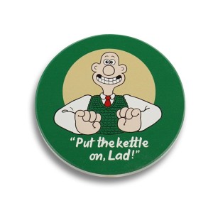 Керамична кръгла подложка - Уолъс и Громит